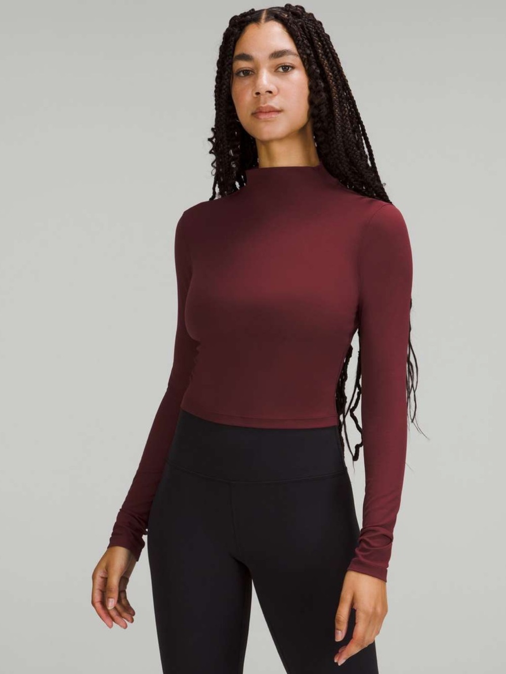 NWT Lululemon All Aligned Mock Neck Long Sleeve Shirt